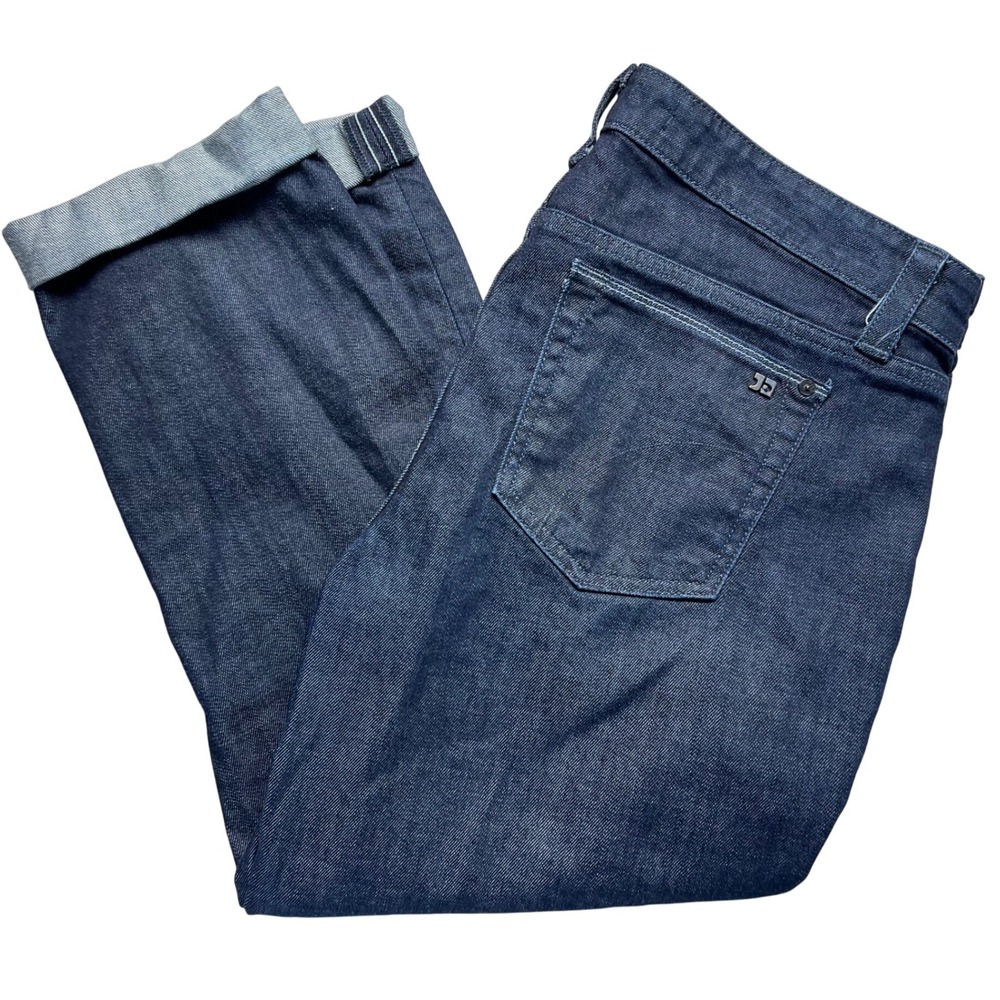 Joe's Jeans Socialite Kicker Dark Wash Cropped Capri Denim Women's Size 32‎